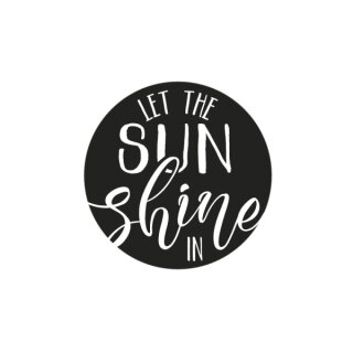 Label SUN shine, 4,5cm ø, SB-Btl 1Stück