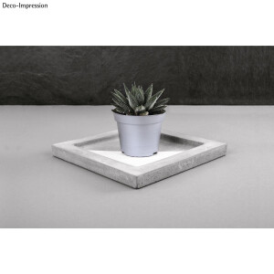 Gießform: Quadrat mittel, 18,5x18,5cm, Tiefe 3,5 cm