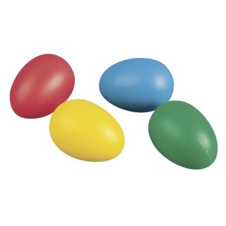 Plastik-Eier, 4,5 cm, 4 Farben sort., Btl. 12 Stück