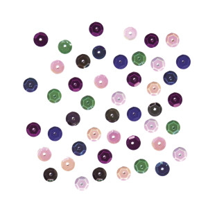 Pailletten-Mix Fairy Tale, 6mm &oslash;, 6 Farben &aacute; 7g, SB-Karte 42g