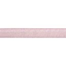 Dekoband Glimmer Stars, 25mm, m. formstabiler Kante, Rolle 1m, rosé