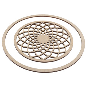 H-ScheibeDreamfiligran,FSC100%, 13cm ø, +Ring ø18cm, SB-Btl 2Stück