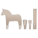 Holz Pferd, skandinavisch,4-tlg.,FSC100%, 22,5x22x0,6cm,...
