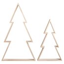 Holz Rahmen Set Weihnachtsb., FSCMixCred, 22x36 + 30x49,5cm, Höhe 4cm, 2Stück