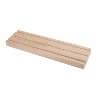 Holz Setzleiste, FSC 100%, 18x5cm, m. 3 Rillen, SB-Btl 1Stück