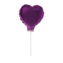 Folienballon Herz zum Stecken, 28cm ø