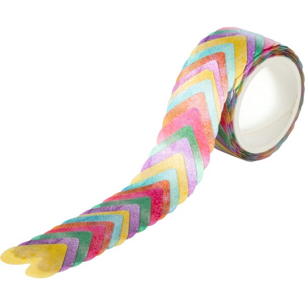 Washi Sticker Herzen, 200 Stück auf Rolle