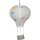 Papierlampion Heißluftballon, Ø 15 cm, 2 Stück, weiß