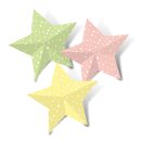 Faltblätter Mini Sterne, 120 Stück, 15 x 15 cm