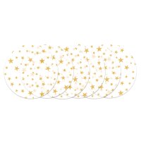 Laternenzuschnitte Sternchen gold Ø 17,5 cm, 24 Stück