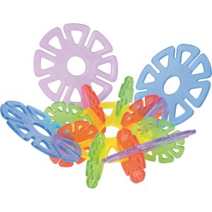 Steckblumen transparent 640 St&uuml;ck bunt sortiert