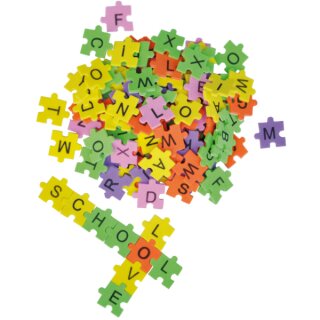 Puzzle Buchstaben Set aus Moosgummi