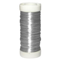 Metalldraht, silber, 80 m Rolle