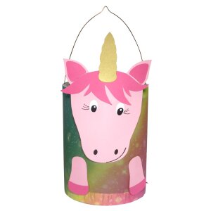 Laternen Bastelset Einhorn von Prell, 5 Stück