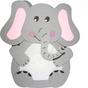 Laternen Bastelset Elefant von Prell, 4 Stück