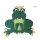 Laternen Bastelset Frosch vorgedruckt, 1 St&uuml;ck