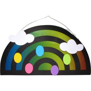 Laternen Bastelset Regenbogen vorgestanzt von Prell, 3...