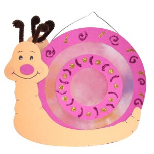 Laternen Bastelset Schnecke pink vorgestanzt von Prell, 6...