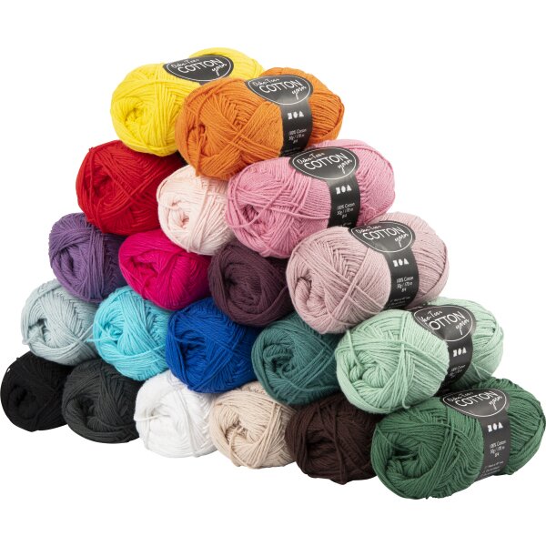 FASHEWELRY Stickgarn Set - 24 Farben Baumwollgarn Je 8 Meter Für Handarbeit