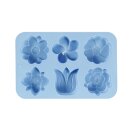 Silikongießform Blumen 1 Stück mit 6 Motiven