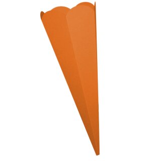 Mini Schultütenrohling vorgestanzt, 1 Stück Orange