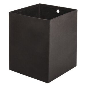 Metall Utensilo, 8x8x10cm, schwarz