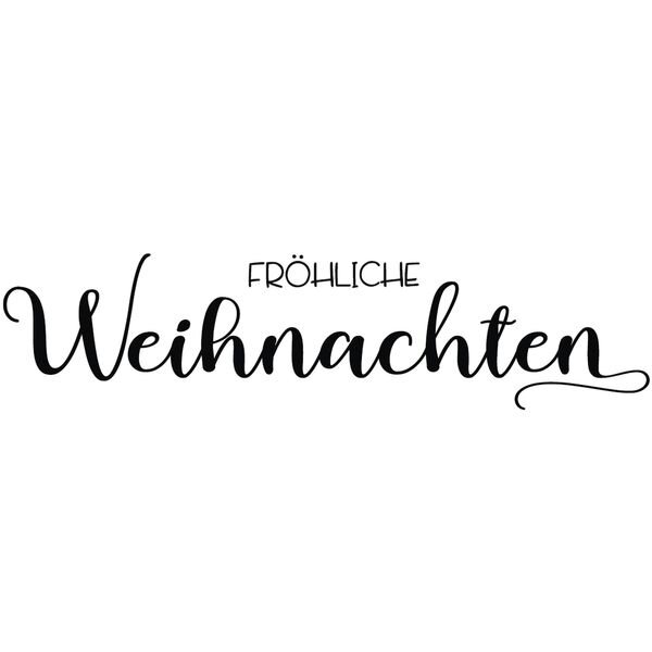 Stempel Fröhliche Weihnachten, 3x10cm