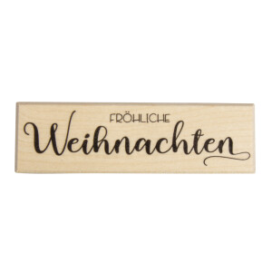 Stempel Fröhliche Weihnachten, 3x10cm