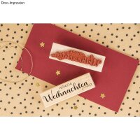 Stempel Fröhliche Weihnachten, 3x10cm
