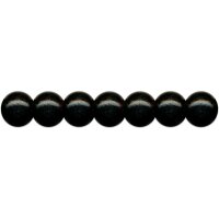 Holzperlen D: 12 mm schwarz 35 St. mit Lochbohrung