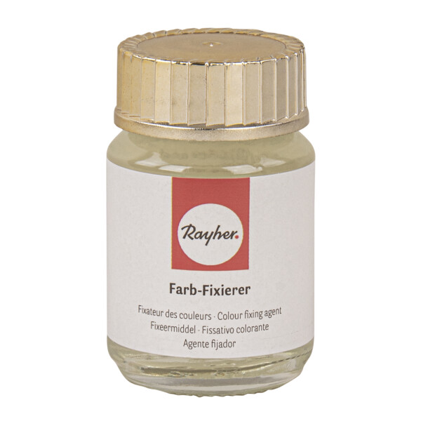 Farb-Fixierer für Batik-Handfärbefarbe, in Glasdöschen, SB-Btl 25ml