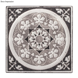 Relief-Eingie&szlig;platte Mandala, 11x11cm, SB-Btl 1St&uuml;ck