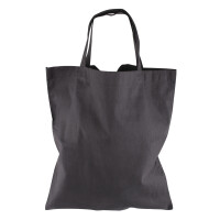 Baumwoll-Tasche, unbedruckt, 38x42cm, SB-Btl 1Stück, schiefergrau