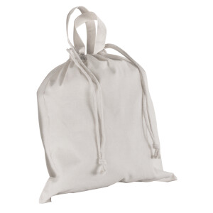 Baumwoll-Tasche m. Kordelzug, unbedruckt, 40x42cm, SB-Btl 1Stück, weiß