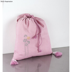 Baumwoll-Tasche m. Kordelzug, unbedruckt, 40x42cm, SB-Btl 1St&uuml;ck, natur