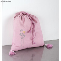 Baumwoll-Tasche m. Kordelzug, unbedruckt, 40x42cm, SB-Btl 1Stück, natur
