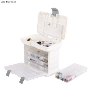 Tragebox mit 4 Sortimentsk&auml;sten, 27,5x17,5x26cm, +1 Deckelfach