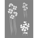 Schablone Flower Mix, 15,25x20,32cm, SB-Btl 1Stück