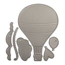 Stanzschablonen Set: Balloon, 1,4x2cm-6x8,6cm, SB-Btl 6Stück