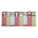 Memo-Stickers: Panda, 5,3x1,5cm, 8Motive x15Blatt, Beutel...