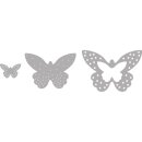 Stanzschablonen Set: Schmetterlinge, 1,2-3,4cm x 1,3-5cm,...