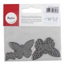 Stanzschablonen Set: Schmetterlinge, 1,2-3,4cm x 1,3-5cm, SB-Btl 3Stück