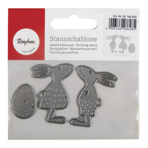 Stanzschablonen Set: Osterfreunde, 2,5-4,5cm x 2,8-3,1cm, SB-Btl 3Stück