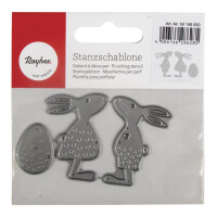 Stanzschablonen Set: Osterfreunde, 2,5-4,5cm x 2,8-3,1cm, SB-Btl 3Stück