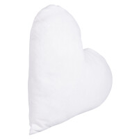 Kissenbezug Herz, 30cm ø, 190g/m², zum Zunähen, SB-Btl 1Stück, naturweiß