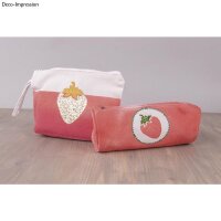 Federtasche mit Reißverschluss, 7cm ø, 22cm, 330g/m², SB-Btl 1Stück, weiß