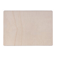 Holz Postkarte, FSC100%, 14,8x10,5x0,3cm, SB-Btl 2Stück, natur