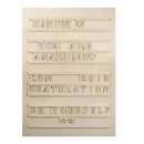 Holz Letterboard, FSC Mix Credit, 30x42cm, inkl. 96...