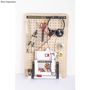 MDF Board furniert, 40x60x2,5cm, inkl. Aufh&auml;nger, natur