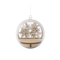 Holz-Steckt.Schneefl,FSCMixCred, 5,5cm ø, 5-tlg., SB-Btl 1Set, natur
